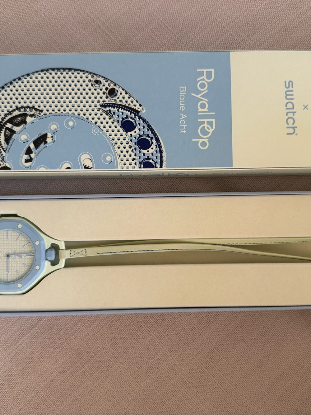Audemars Piguet x Swatch Royal Pop light blue- green Pendant Watch BLAUE ACHT AP
